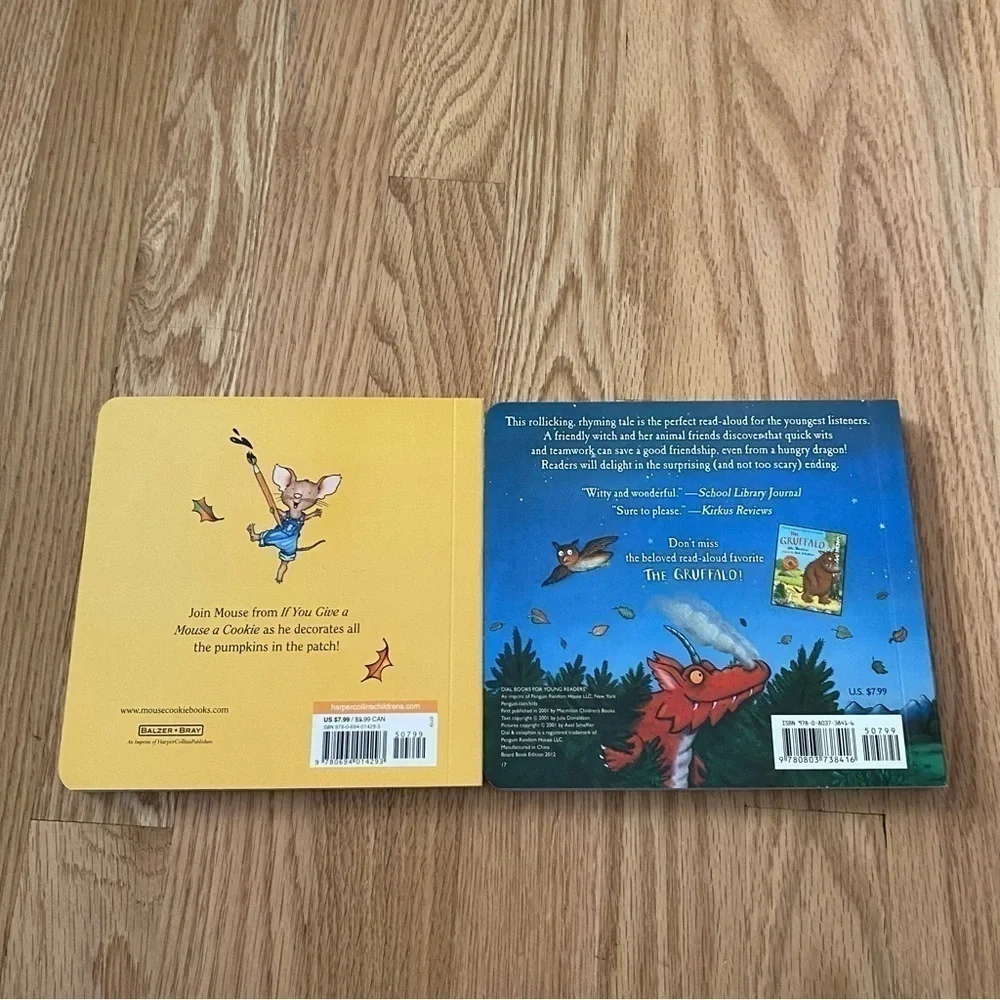 Halloween Board Book Bundle Lot NEW It’s Pumpkin Day Mouse Room on the Broom